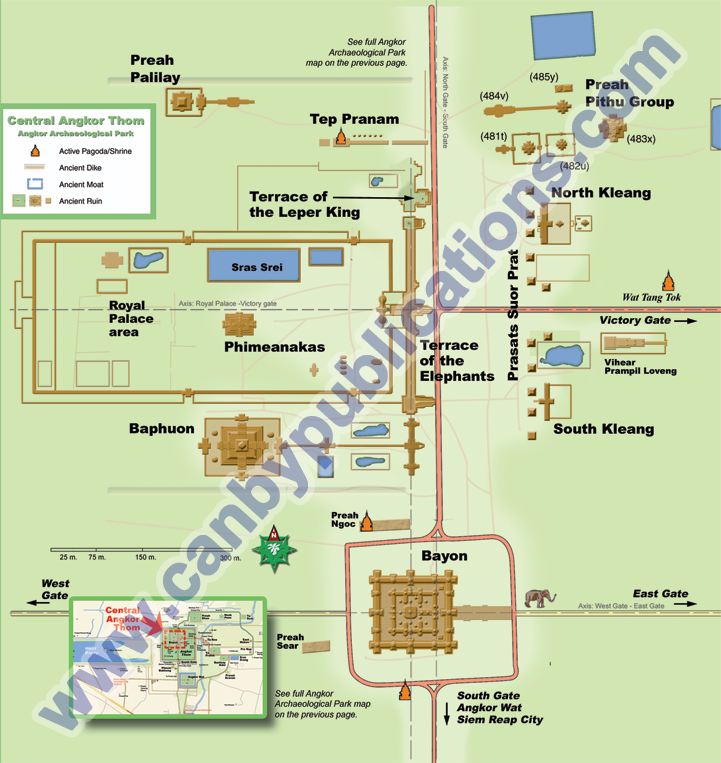 Cambodia Angkor Map