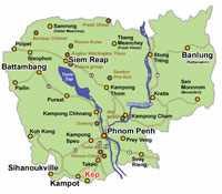 Cambodia Map: Kep