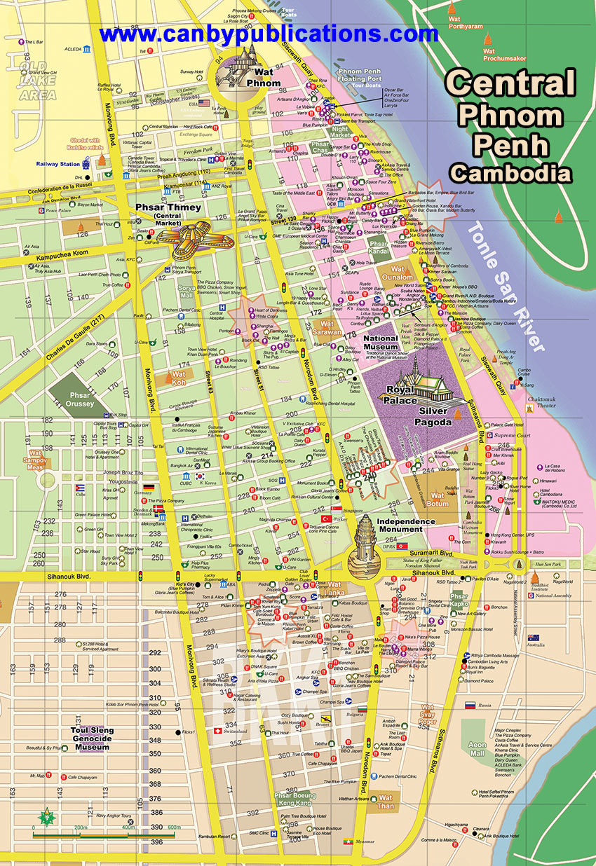 Map - Central Phnom Penh